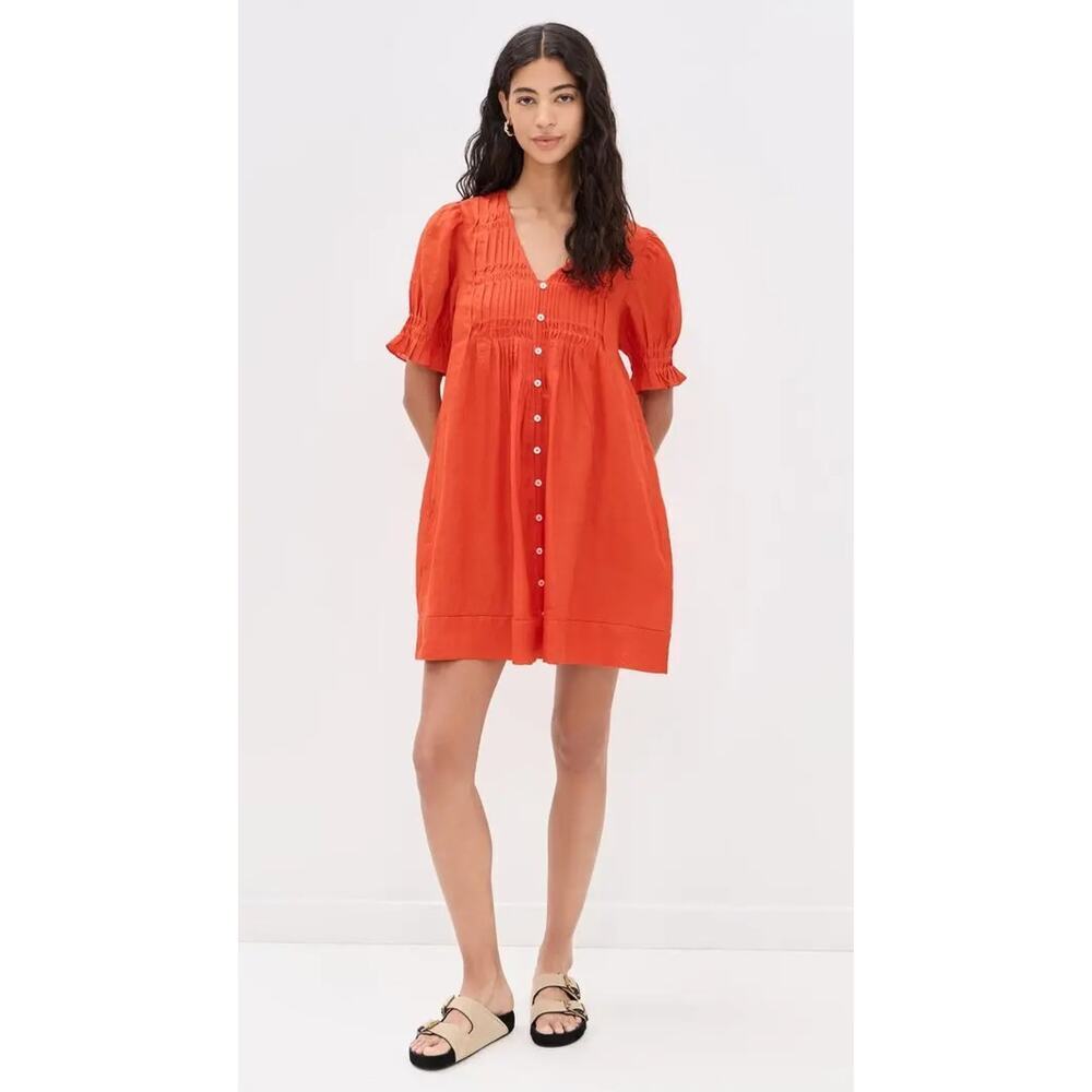 SEA NEW YORK Zora Chili Button Down Mini Dress Size S NWT Retail $250 Tuckernuck